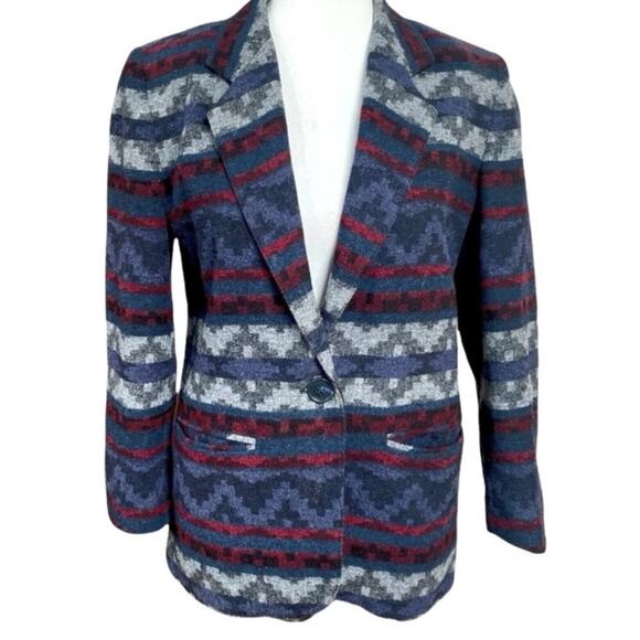 Vintage Petite Sophisticated size 4 Aztec Blazer - Picture 1 of 14